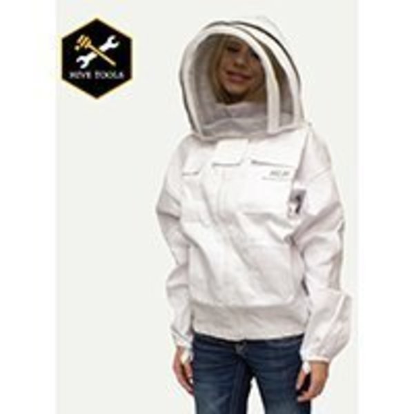 Harvest Lane Honey HARVEST LANE HONEY CLOTHSJXL-102 Beekeeper Jackets with Protective Hood, XL, Polycotton, White CLOTHSJXL-102